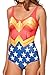 Efivs Arts One Piece Sexy Bikini Piece Swimsuit Wonder Woman Swimsuit Cape Suit