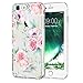 iPhone 6 case,iPhone 6s Case with Flowers, LUOLNH Slim Clear Chrome Gold Floral Pattern Soft Flexible TPU Back Cover Case for Apple iPhone 6/6s [4.7 inch] -G