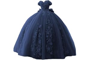 TRHTX Lace Beaded Quinceanera Dresses Ball Gown Puffy Off Shoulder Prom Dresses 2022 Sweet 15 16 Dresses for Women WZY54