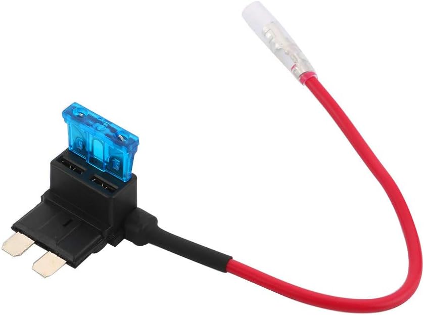 QitinDasen 3Pcs Premium ACU Medium Add-A-Circuit Fuse Tap, Piggy Back Blade Fuse Holder Kit with Wire Harness - Image 3