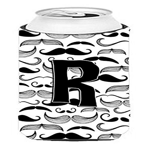 Caroline's Treasures CJ2009-RTBC Letter R Moustache Initial Tall Boy Hugger Can…