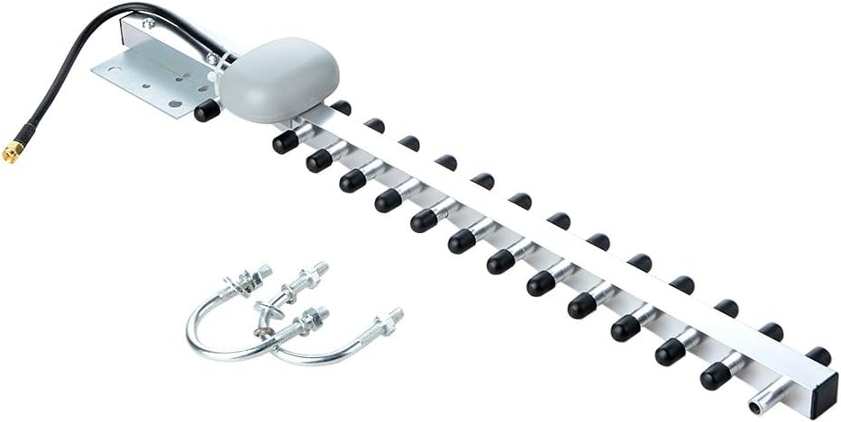 YOUKITTY 1pcs Outdoor 2.4Ghz Yagi Antenna 20dbi with rp-SMA Male Jack WiFi Antenna 25cm RG174 Cable for Wireless Router