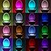 24-Color LED Toilet Bowl Night Light [2Pack] Motion Activated Sensor - Funny Unique Gadget for Mom, Her, Him, Men, Women or Birthday Kid - Cool New Fun Gift Idea, Best Gag Mother's Day Present