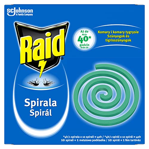 Raid Spirale anti-moustique pour insectes, vert, 10 pièces