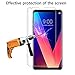 LG V30 Screen Protector [HD - Clear][Anti-Fingerprint] Premium Tempered Glass Screen Protector [1PACK]