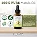 Luximia Organic Marula Oil - USDA Certified Organic, 100% Pure, Cold-Pressed, Unrefined, For Face, Body, Hair & Nails, Anti-Aging, Moisturizing, Balancing - 1 OZ (30ml)