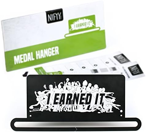 Nifty Life Sports Medal Hanger Display- Best Medal Holder for Athletes, Runners, Swimmers, Gymnastics and More- 100% Heavy Duty Metal- Display up to 30 Medals- Makes a Great Gift