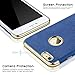 iPhone 6s Plus Case, LOHASIC [Premium Leather Coated] Luxury Textured Back Grip Cover Electroplate Frame [Slim Body] Flexible Soft Shockproof Case for iPhone 6s Plus or iPhone 6 Plus - [Ink Blue-5.5'']