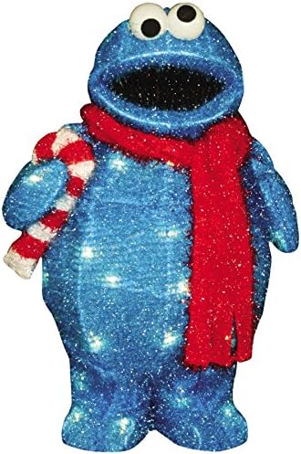 Amazon Com Productworks 18 Inch Pre Lit Sesame Street Cookie
