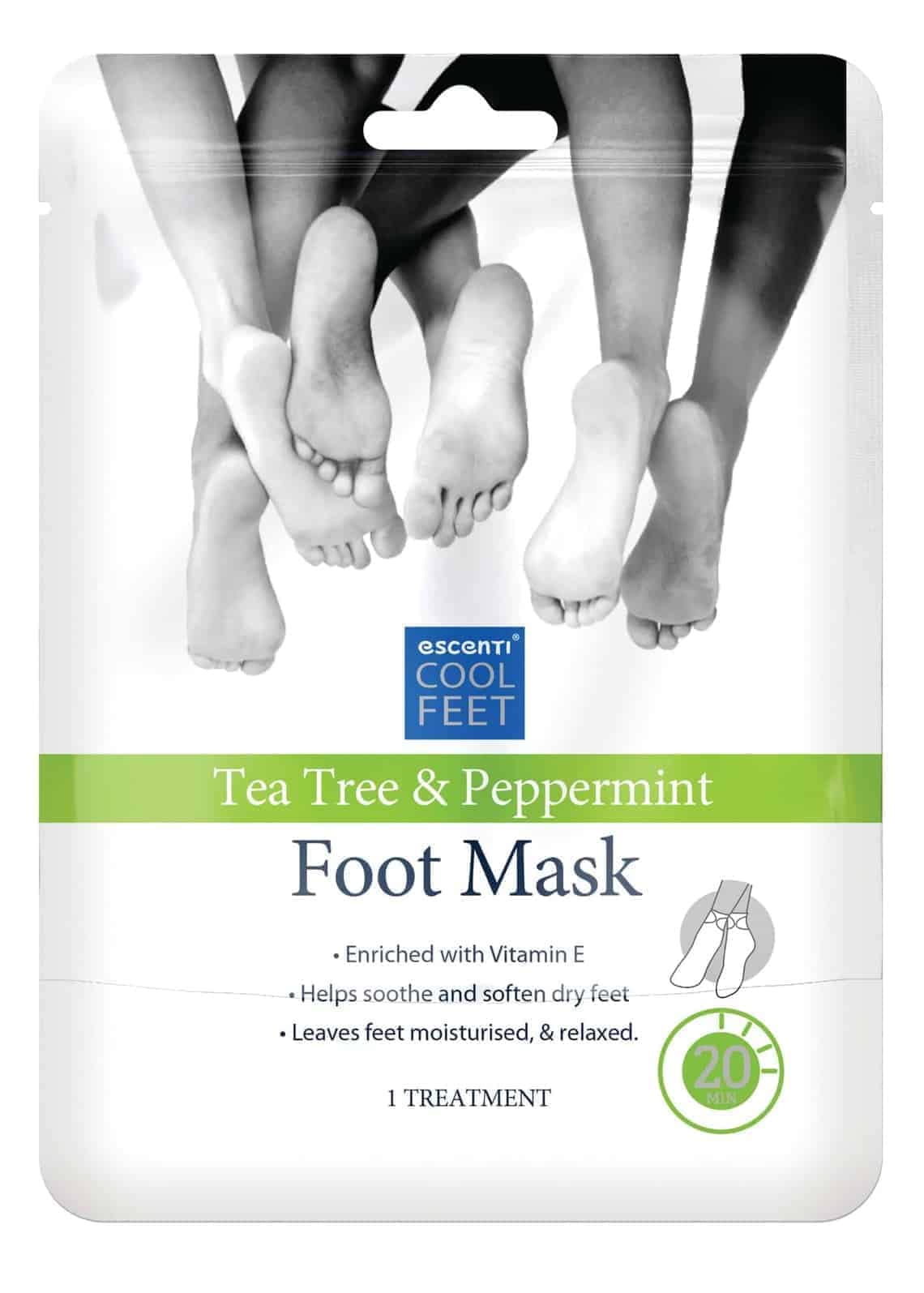 Escenti Tea Tree & Peppermint 20 Minute Foot Mask