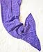 Purple Mermaid Tail Blanket Crochet for Adults, Knitted Mermaid Throw Blanket Living Room Warm Cozy Sleeping Bag for All Seasons, Handmade High Density Thick Mermaid Blanket 71