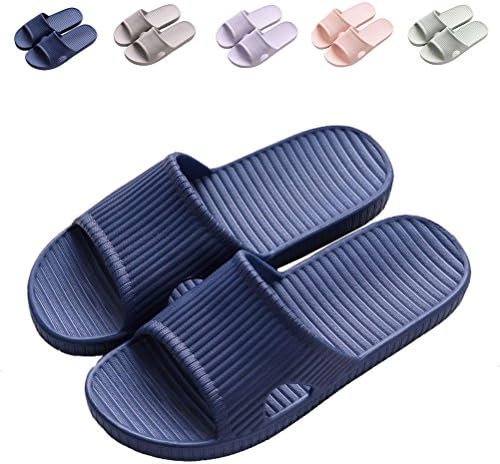 LINE BLUE Women and Men Bath Slipper Anti-Slip For Indoor Home House Sandal,sl02,Blue,40.41