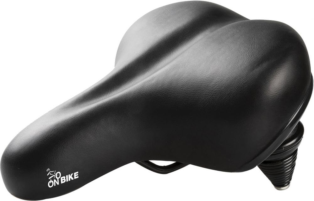 Universal city bike seat in polyurethane double spring padded