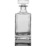 Square 26oz Whiskey Decanter with Glass Stopper