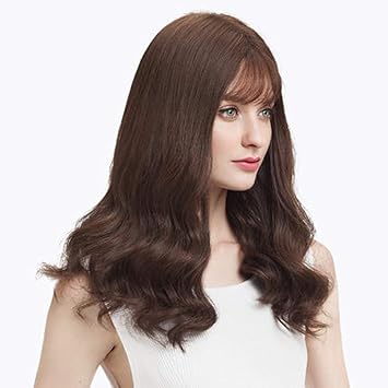 Amazon Com Wig Female Fashion Air Bangs Big Wave Fluffy Natural