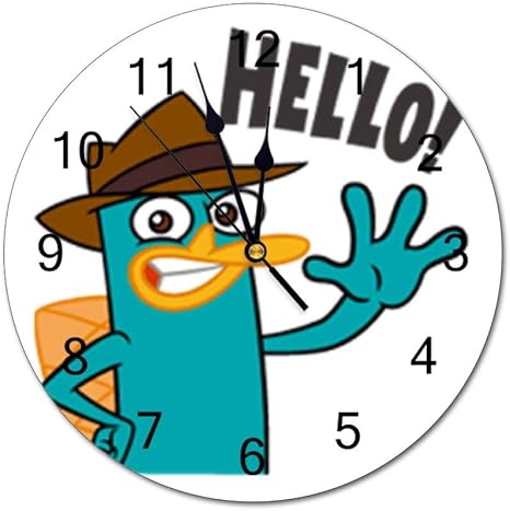 Amazon Co Jp ペリーカモノハシ 掛け時計 壁掛け時計 おしゃれ 置き時計 北欧 連続秒針 静音 インテリア 掛時計 リッピング 掛時計 大数字 見やすい ホーム キッチン