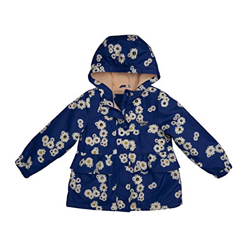 OshKosh B'Gosh Baby Girls' Hooded Midweight Jacket Coat with Flounce Detail