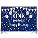 Funnytree Baby Boy 1st Birthday Party Backdrop Mr Onederful First Blue and Silver Photography Background Little Man Bow Tie Newborn Cake Table Decorations Photoshoot Banner Photo Booth Props