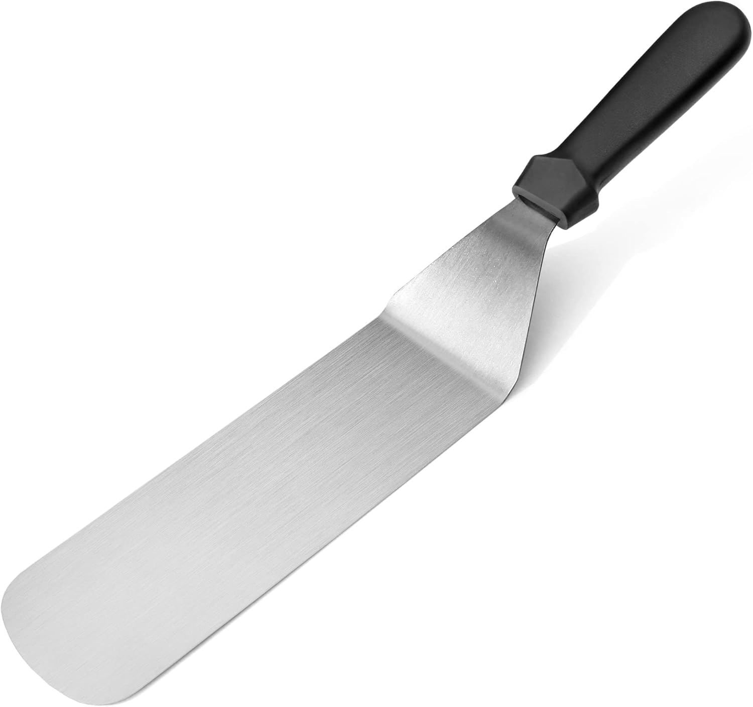 Photo 1 of New Star Foodservice 36190 Plastic Handle Flexible Grill Turner/Spatula, 14.5-Inch, Black