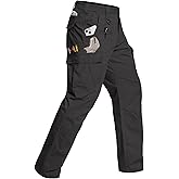CARWORNIC Men's Stretch Tactical Work Pants Flex Ripstop Water Resistant EDC Utility Hiking Cargo Pants with 12 Pockets