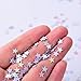 Shappy Star Confetti Star Table Confetti Stars Sequin for Party Wedding Supplies, 45 Grams, Silvery