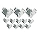 Atlas Showa - Therma-Fit 10-Gauge Insulated Seamless Liner Work Gloves with Natural Rubber Latex Coating - Grey, Medium, 12-Pair - 451