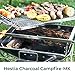 Kazmi Hestia Charcoal Campfire-MX | Portable Charcoal Grill | Stainless Steel Outdoor Grills for Camping, Hiking, Cooking, BBQ, Tailgate, Picnic, Roadtrip | Compact Collapsible Folding Desigthumb 1