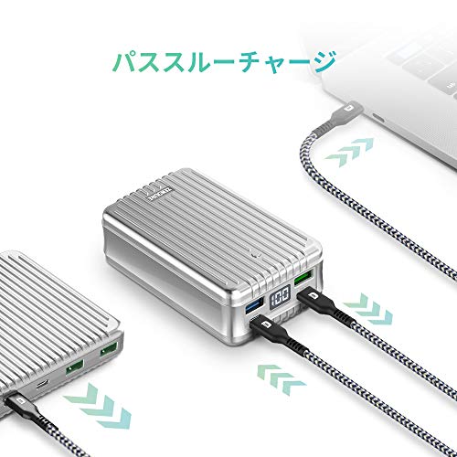 Zendure 100W Laptops Power Bank, 26800mAh USB C Portable Charger with Dual USBC PD (100W&60W