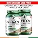 Organic Vegan Protein Powder - 27g Protein, RAW, Certified Organic, Non-GMO, Fully Natural Plant Based – Low Carb, NO Sugar - No Dairy, Gluten or Soy – High Protein - USA (30 Serving, Caramel Latte)