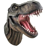 DWK - Jurassic King T-Rex Tyrannosaurus Rex Dinosaur Wall Mounted Head Statue Bust - 15 Inches Long