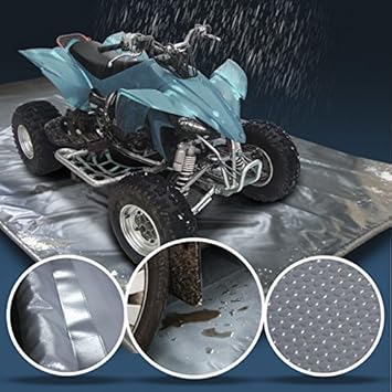 Wohnstyle24 Bodenschutzmatte 2,36x1,4m Schutzfangmatte Auffangwanne Bodenabdeckung Quad ATV Roller Motorrad Schnee Wasser Mat