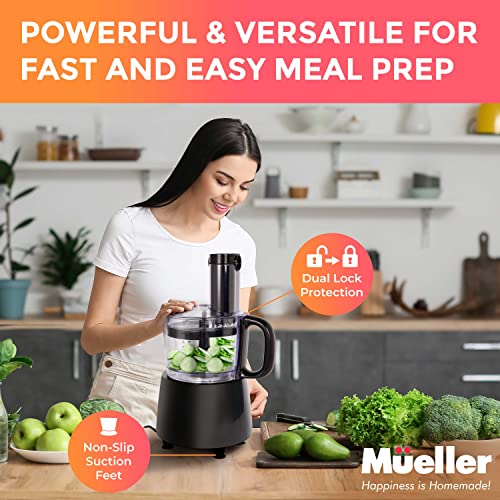 Mueller Ultra Prep Food Processor Chopper for Dicing, Slicing
