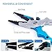 Ticoze Fishing Pliers Aluminum with Lanyard, Sheath and Braid Cutter for Saltwater and Freshwater, Blue