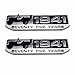 HANSWD 2 Pcs 75 Year 1941 Anniversary Metal Emblem Badge Nameplate for Jeep Wrangler CHEROKEE Patriot Compass (Silver)