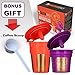 24K Gold Reusable K Cup and K Carafe Coffee Filter Pod by Breworo - Accessories for Keurig 2.0 K300, K400, K500 Series and 1.0 Brewers – Bonus Coffee Scoop
