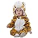 IDGIRL baby girls and boys' Flannel Cotton rompers Tiger-80CM Tiger 6-12 Months