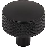 Top Knobs Burnham Round Knob 1 1/4 Inch Flat Black