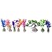Mudder Artificial Aquarium Plastic Plants Multicolor Fish Tank Water Plant Decoration, 8 Pieces