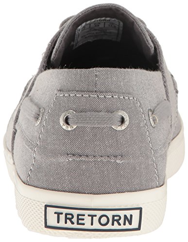 Tretorn Men's Motto Boat Shoe, Grey, 11 