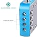 ORIA Combination Lock, 2 Pack Combination Lock, 4 Digit Padlock with Water Proof Design for School, Travel Baggage, Gym, Sport Locker, Toolbox and Storage (Silver/Blue)