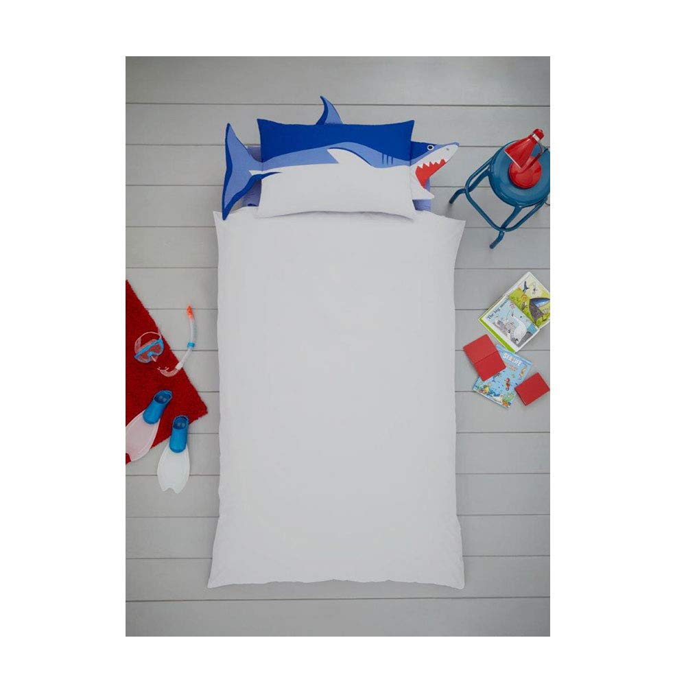 Gaveno Cavailia Kids Fashion Bed Set with Duvet Cover and Pillow Case - Polyester-Cotton - Shark Shape [ Single - Multi ]