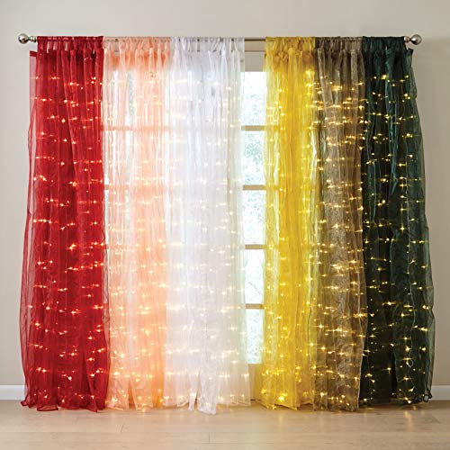 Brylanehome Pre Lit Tab Top Curtain Panel Gold Buy Online