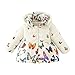 BOBORA Coat Toddler Jacket Outwear Baby Girl Butterfly Pattern Winter Clothes