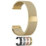 Cbin Quick Release Bracelet - Choice of Color and Width 14mm / 16mm / 18mm / 20mm / 22mm / 24mm Stainless Steel Fully Magnetic Closure Milanese Watch Bands for Men and Women