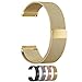 Cbin Quick Release Bracelet - Choice of Color and Width 14mm / 16mm / 18mm / 20mm / 22mm / 24mm Stainless Steel Fully Magnetic Closure Milanese Watch Bands for Men and Women