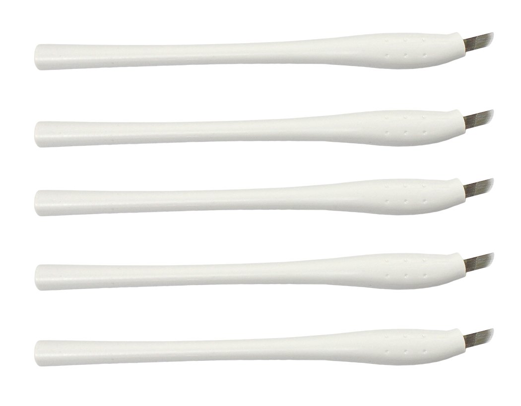 Xiaoyu 5PCS Disposable Microblading Manual Pen with Needle Semi-permanent Makeup, F16 Needles