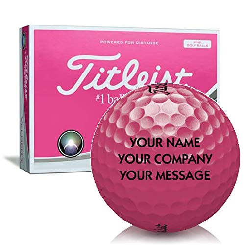 Titleist Velocity Pink Personalized Golf Balls