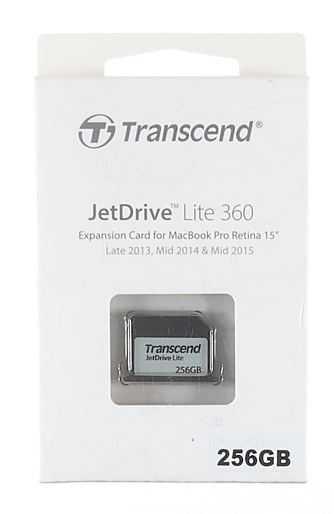 Transcend 256GB JetDrive Lite 360 Storage Expansion Card for 15-Inch MacBook Pro with Retina Display (TS256GJDL360),Black/silver