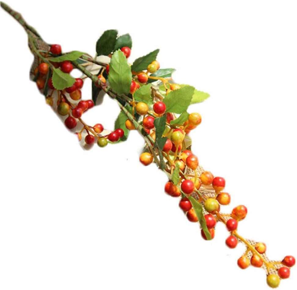 NAYUKY Christmas Berry Foam Artificial Flower Fake Fruit Artificial Flower,Wedding Decorative Berries Beans Wedding Decorative Simulation Flower