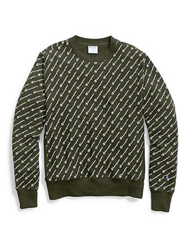 Men's Reverse Weave Crew-Print